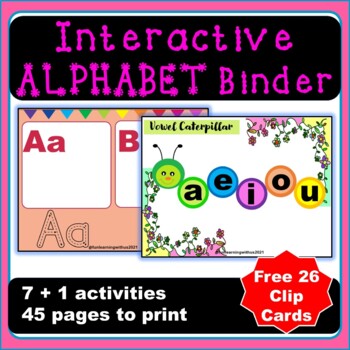 Preview of Interactive Alphabet Phonics Binder | Letter Recognition & Beginning Sound