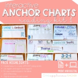 Interactive Anchor Charts Print and Digital: Reading 1 Edition
