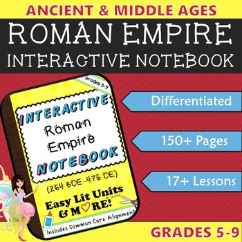 Preview of Interactive Notebook for the Roman Empire (Ancient Rome) ~ Common Core 5-9