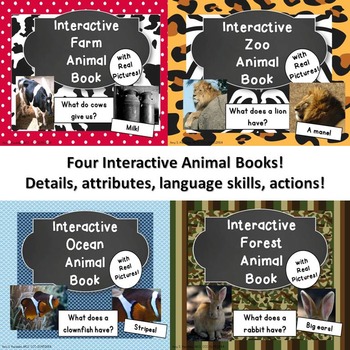 Preview of Interactive Books for Animal Habitats