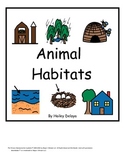 Interactive Animal Habitat Book for Kids with Autism and E