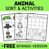 Animal Kingdom Sort Activities + FREE Spanish