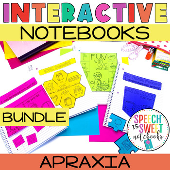 Preview of Apraxia Activities | Interactive Notebook | Speech Therapy Bundle