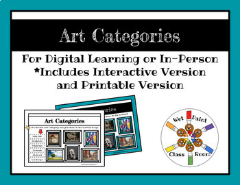 Preview of Interactive Art Category Activity: For Distance Learning or In-Person