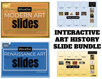Preview of Interactive Art History Bundle-Modern Art and the Renaissance!