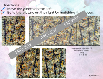 Preview of Interactive Art History - Google Slides/Classroom Ready - Jackson Pollock