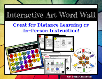 Preview of Interactive Art Word Wall: For Distance Learning or In-Person Instruction