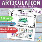 P, B, M Articulation Interactive Books for Speech Therapy