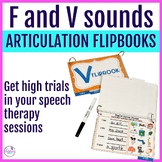 F and V Articulation Activities Flipbooks