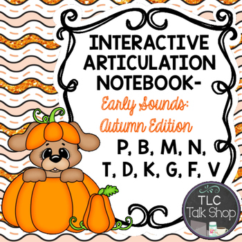 Preview of Interactive Articulation Notebooks- Early Sounds: Autumn Edition