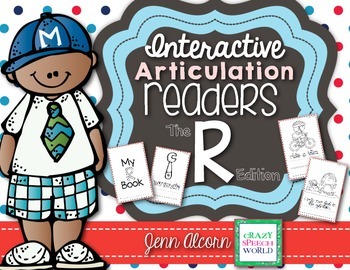 Preview of Articulation Homework Readers for Speech Therapy (R Edition)