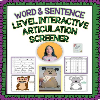 Preview of Speech Therapy: Interactive Word & Sentence Level Articulation Screener