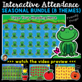Interactive Attendance PowerPoints Seasonal Bundle