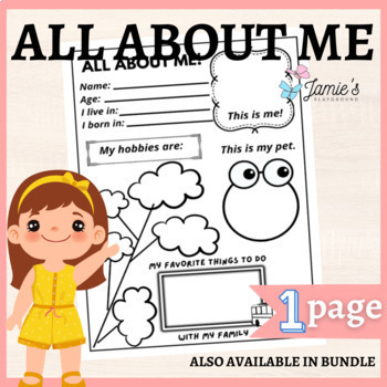 Preview of Interactive Back To School Writing Activity: All About Me Worksheet 11