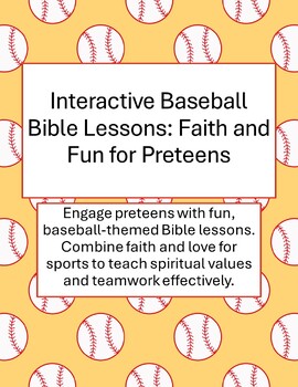 Preview of Interactive Baseball Bible Lessons: Faith and Fun for Preteens