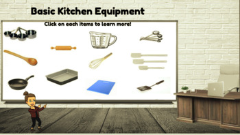 Preview of Interactive Basic Kitchen Equipment Notes AND Guided Notes Bundle Package