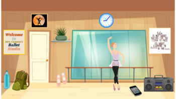 Preview of Interactive Beginner/Intermediate Virtual Ballet Studio