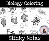 Sticky Notes Interactive Biology Biomedical Coloring Notet