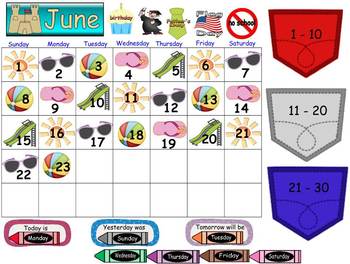 Preview of Interactive Board- Monthly Calendars (holidays and birthdays included!)