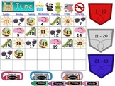 Interactive Board- Monthly Calendars (holidays and birthda