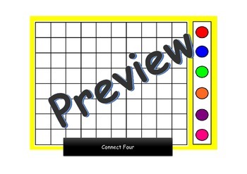 Preview of Interactive Boardgames: Smart Notebook Games- Connect four