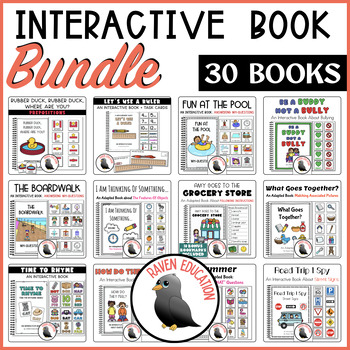 Preview of Interactive Book BUNDLE - 30 Books (Adapted Books | Special Education)