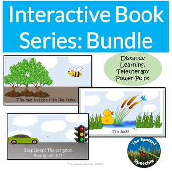 Preview of Interactive Book Bundle: 4 Books with BONUS nursery rhyme packet; Speech Therapy