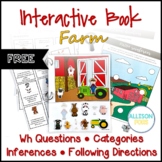 FREE Farm Interactive Book Speech Therapy