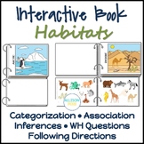 Animal Habitats Speech Therapy Interactive Book