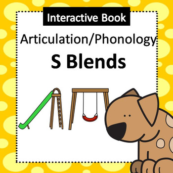 Preview of Interactive Book for Articulation - /s/ blends