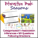 Seasons and Weather Interactive Book Speech Therapy