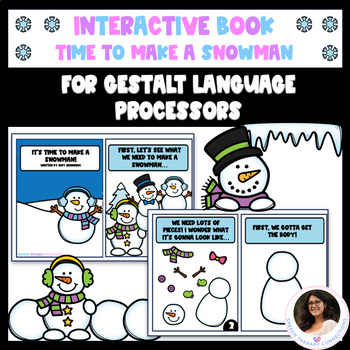 Preview of Interactive Book for Gestalt Language Processing - Making a Snowman