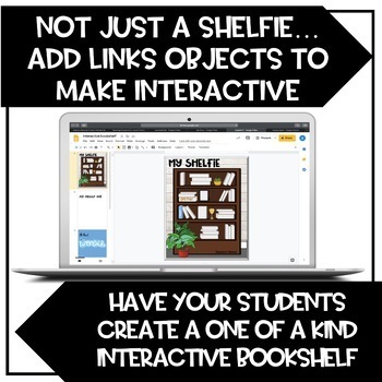 Interactive Bookshelf Virtual Shelfie Google Slides Distance Learning In School
