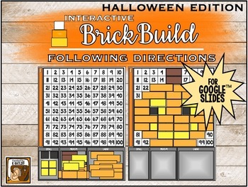 Interactive Brick Build Following Directions For Halloween For Google Slides