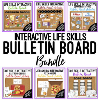 Preview of Interactive Bulletin Board Work Task Bundle