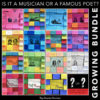 Preview of Interactive Bulletin Board Bundle: Is it a Musician or a Famous Poet?
