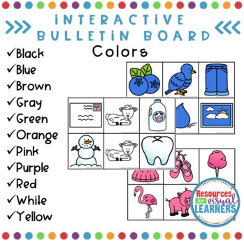 Preview of Interactive Bulletin Board for Colors