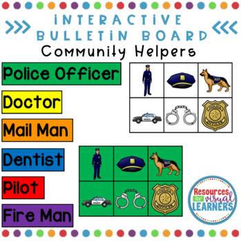Preview of Interactive Bulletin Board for Community Helpers