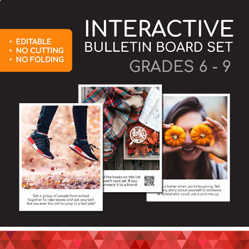 Preview of Interactive Bulletin Board EDITABLE | Community Building, SEL & Mental Health
