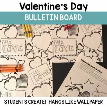 Valentine's Day bulletin board by Modern Classroom Resources | TpT