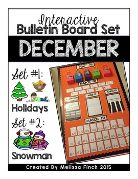 Preview of Interactive Bulletin Board Set- DECEMBER