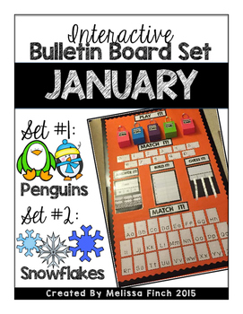 Preview of Interactive Bulletin Board Set- JANUARY