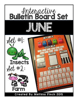 Preview of Interactive Bulletin Board Set- JUNE