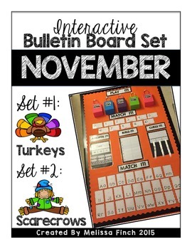Preview of Interactive Bulletin Board Set- NOVEMBER