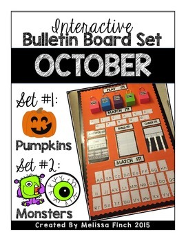 Preview of Interactive Bulletin Board Set- OCTOBER