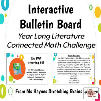 Preview of Interactive Bulletin Board: Year Long Math Challenge 