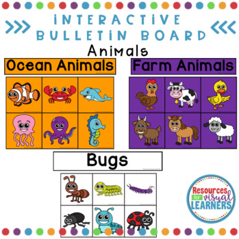 Preview of Interactive Bulletin Board for Animals