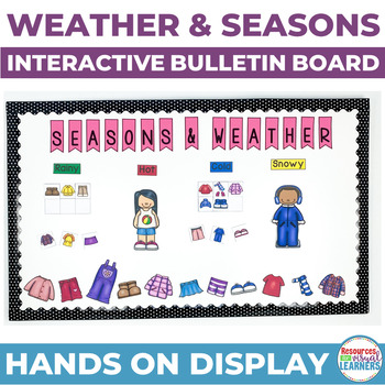 Preview of Interactive Bulletin Board for Weather and Seasons