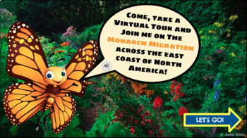 Preview of Interactive Butterfly Migration Tour (Google Slides)