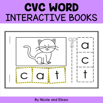 Preview of Interactive CVC Word Books